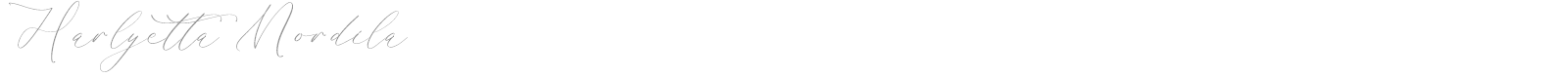 Harlyetta Mordila font preview